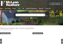 Tablet Screenshot of mclean-realtors.com